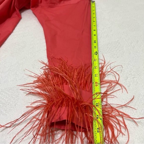 J. Crew Collection Feather-Trim Poplin Button Down Shirt in Coral Women’s Size 4 - Picture 11 of 11